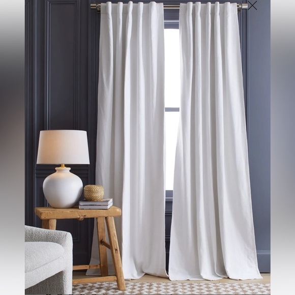 Quince Other - Quince European Linen Blackout Curtain 48x84 White SET of 2 NWT